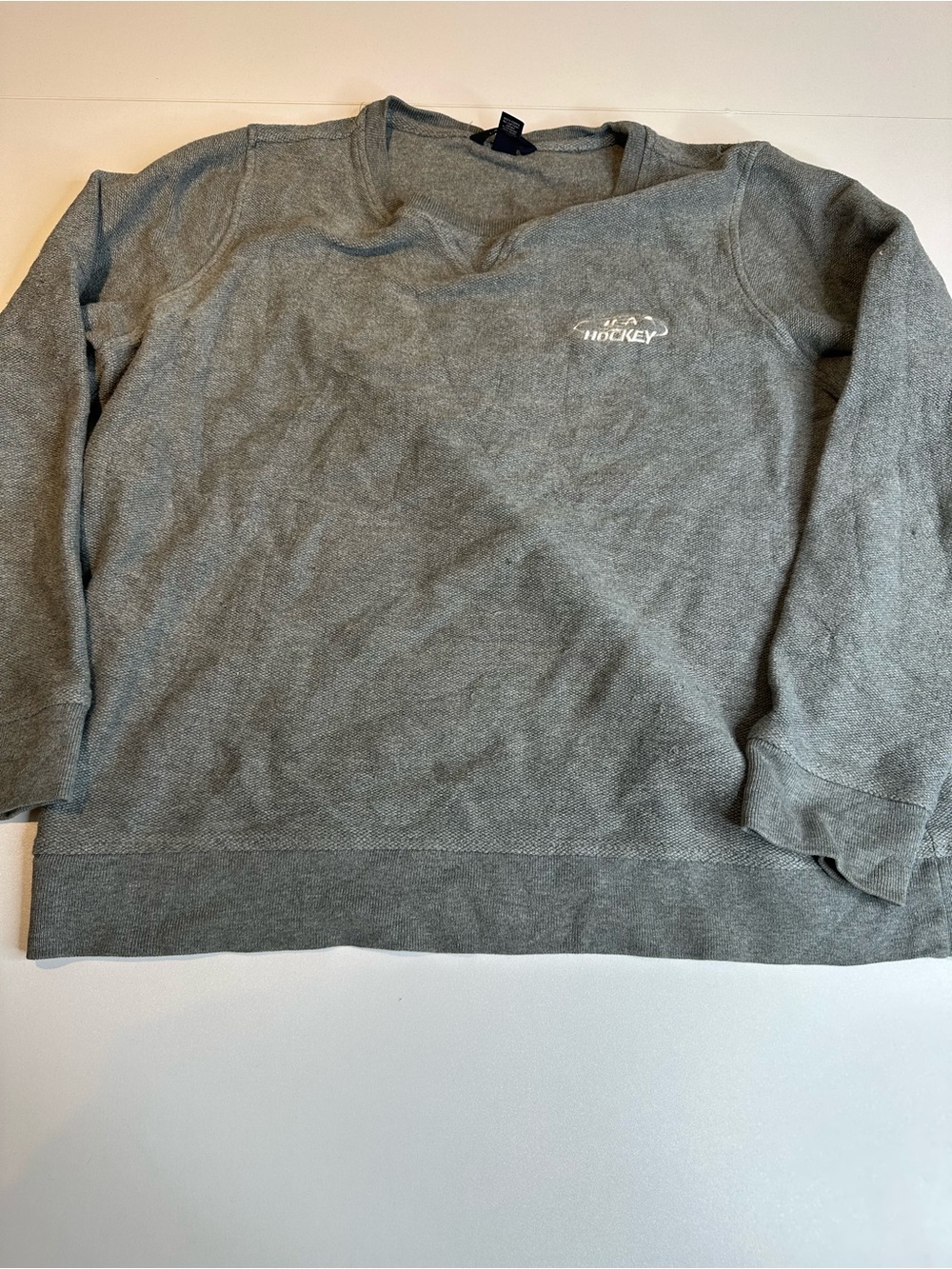 Lands' End Heather Gray Crewneck Sweatshirt